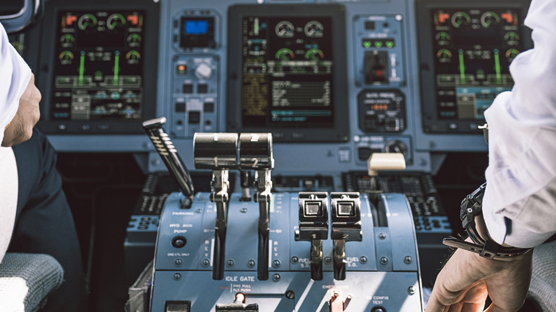 plane cockpit