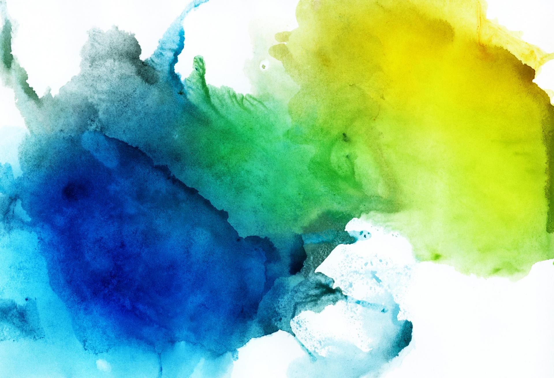 blue green and yellow colour splash cloud