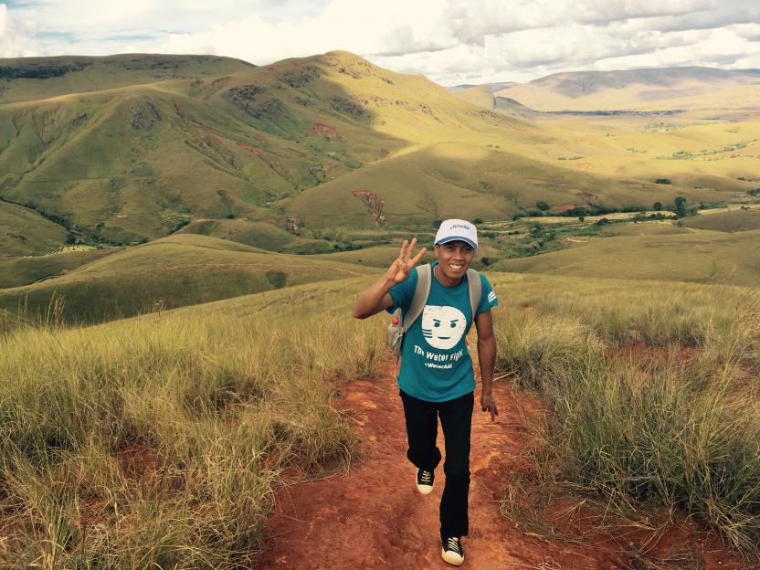 Ernest Randriarimalala walking