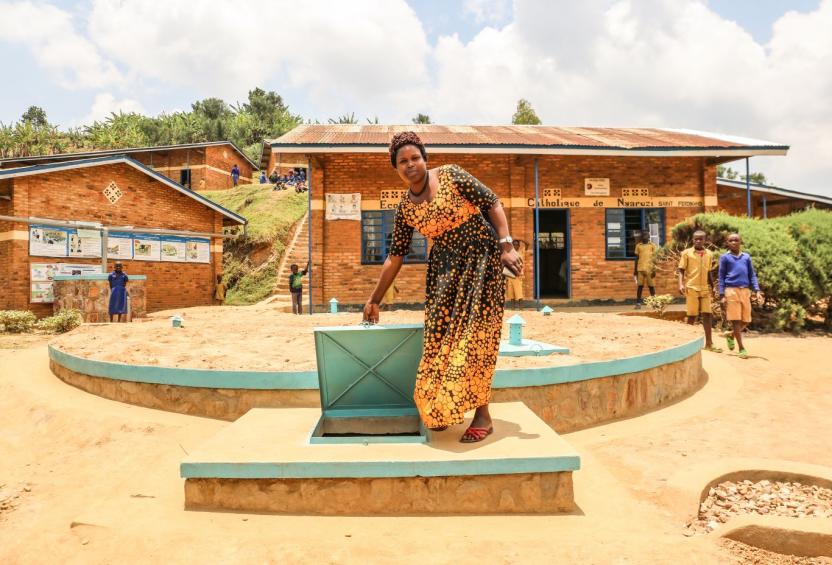 Women at a well