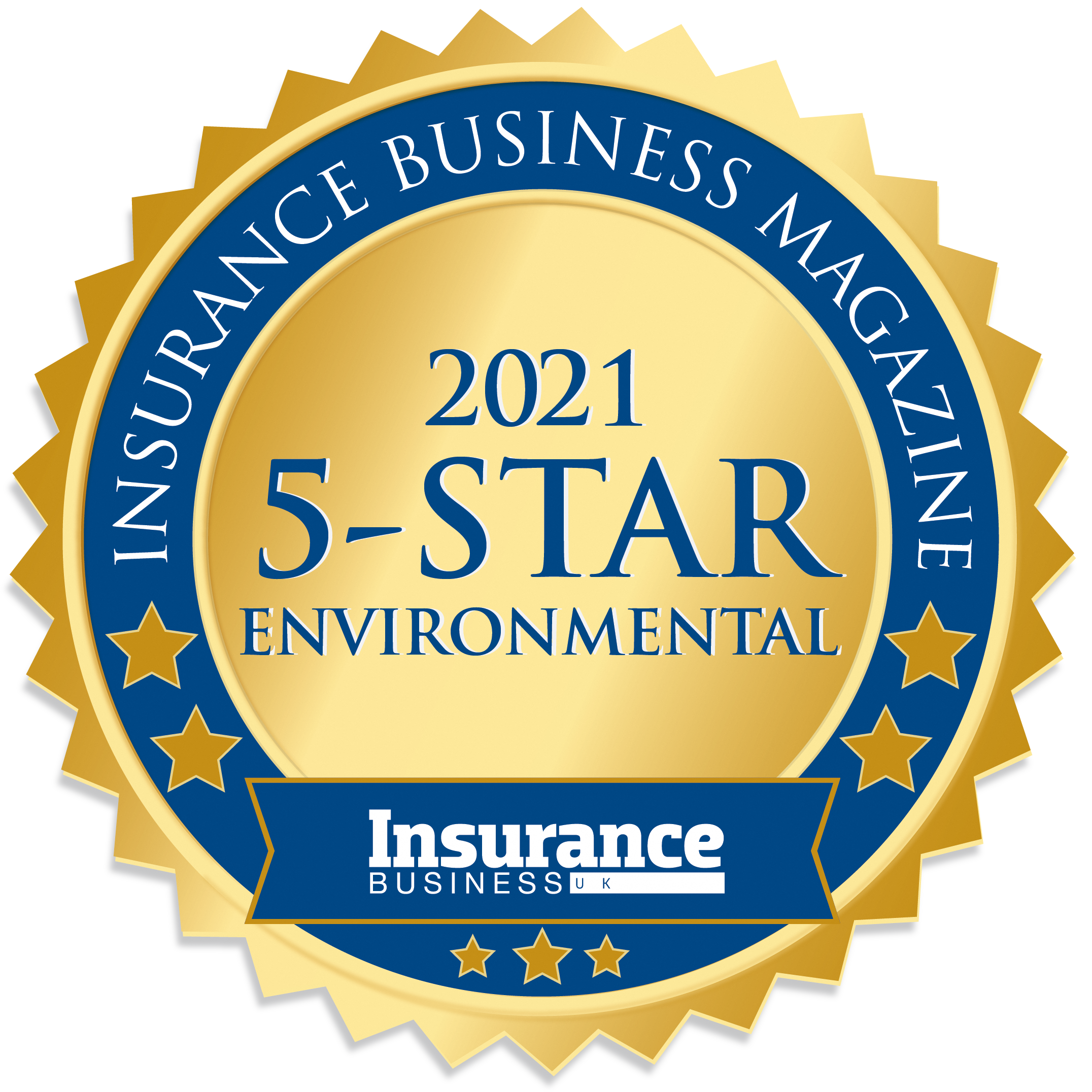 Insurance Business UK 5-Star Environmental 2021 medal
