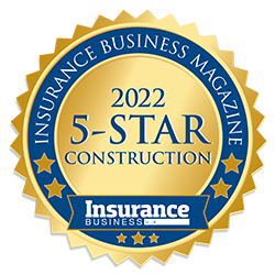 5-star construction award medallion 